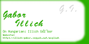 gabor illich business card